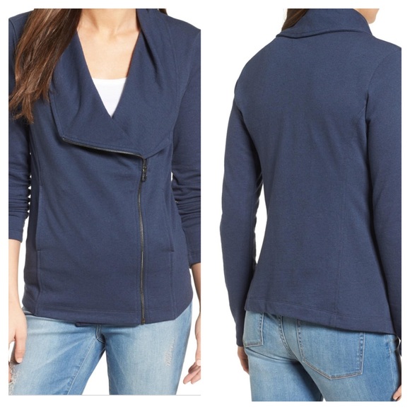 Caslon Jackets & Blazers - Caslon Stella Knit Jacket in Navy Indigo